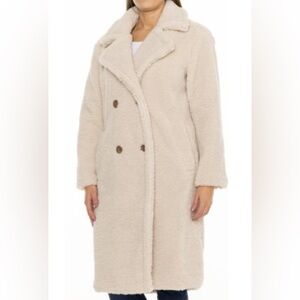 BEARPAW Sherpa Teddy Coat Color Cream Size‎ L
